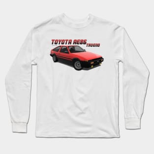 Toyota AE86 Sprinter Trueno Red Long Sleeve T-Shirt